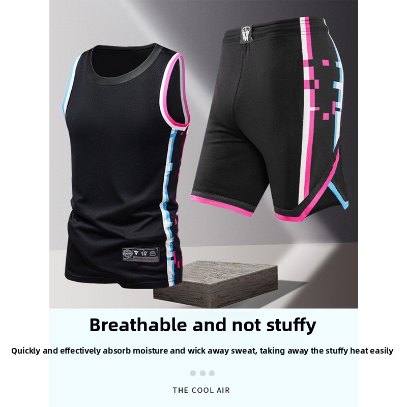 Outdoor Sportswear - 夏の日常アウトドアレジャートレンド多用途スポーツウェアメンズファッショントレンドスポーツノースリーブベスト五分丈ショーツ2点セット
