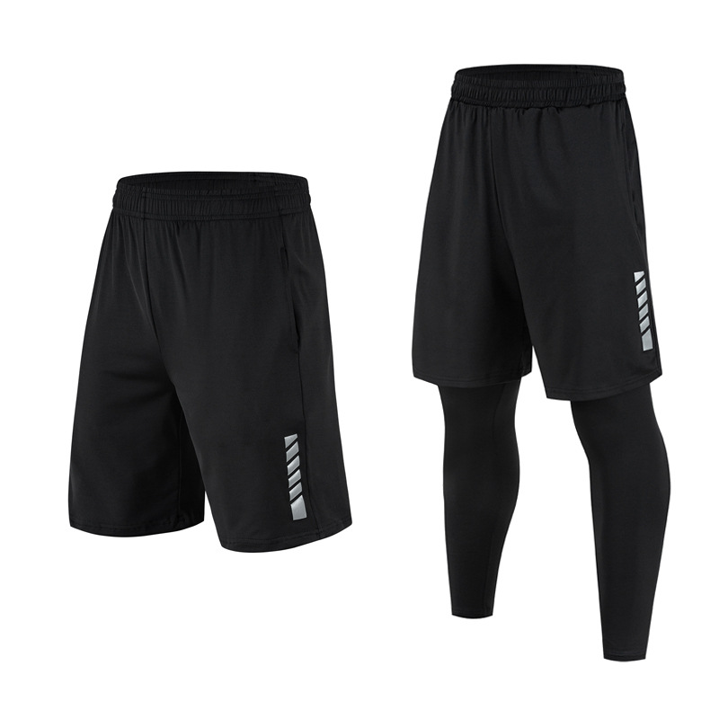 Outdoor Sport Leggings - 秋の男性用アウトドア2in1ランニングタイツ、ジムパンツ、男性用バスケットボール、フットボール、サッカー、フィットネス、エクササイズ、スポーツショーツ、ロングレギンス