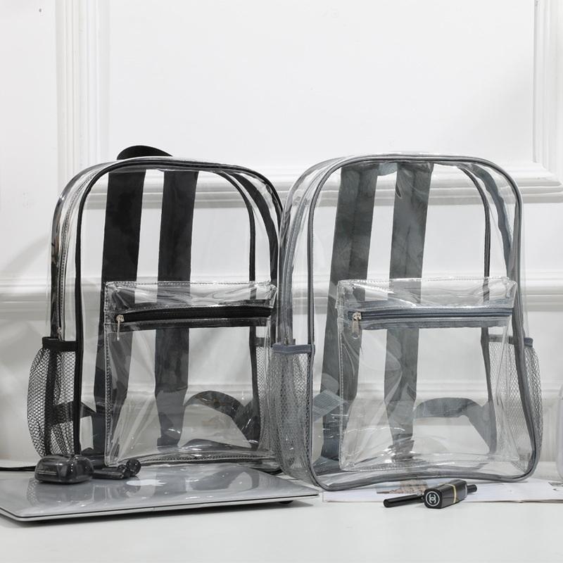 Outdoor Sport Bag - ホット販売透明 PVC アウトドアスポーツフィットネスナップサックカジュアル旅行目に見えるバックパック大容量防水ショルダーバッグ