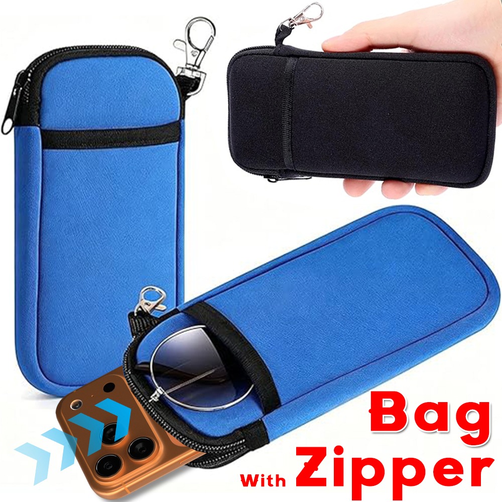 Outdoor Sport Bag - ナイロン生地電話/メガネジッパーポーチカラビナバッグ付きサムスン iphone Xiaomi スマートフォンケースアウトドアスポーツ電話カバー