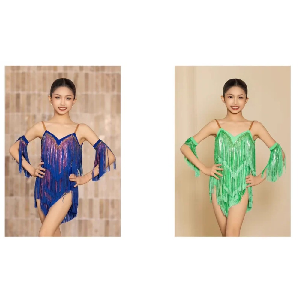 新しいラテンパフォーマンスダンスドレス女性のセクシーな屋外社 - Outdoor Sport Dress のレビューと価格