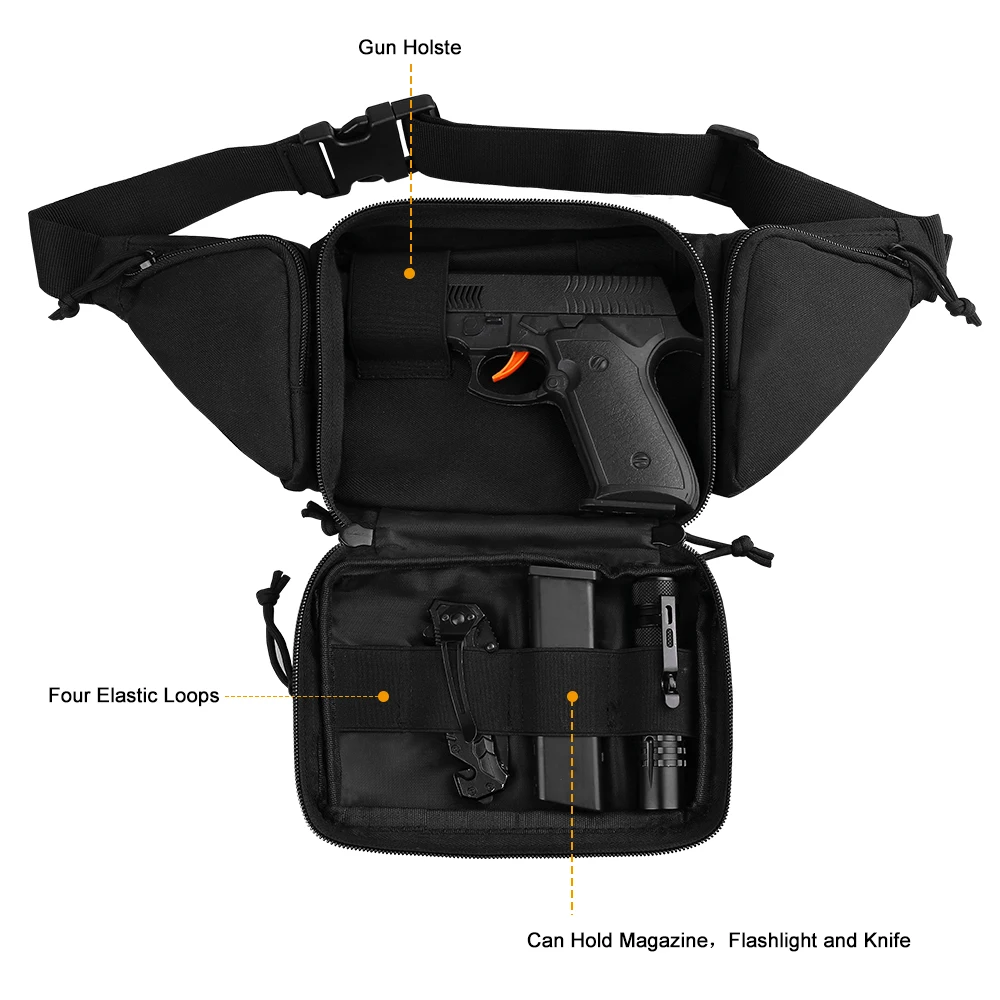狩猟用ウエストバッグ メンズ タクティカル ファニーパック  - Outdoor Sport Bag のレビューと価格