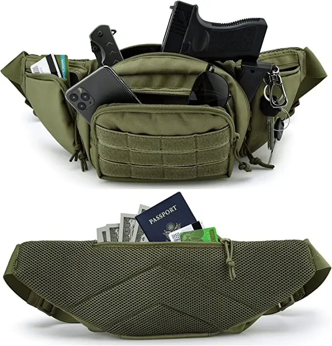 狩猟用ウエストバッグ メンズ タクティカル ファニーパック  - Outdoor Sport Bag のレビューと価格