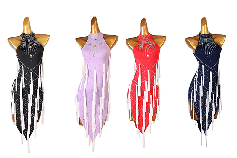 新しいラテンパフォーマンスダンスドレス女性のセクシーな屋外社 - Outdoor Sport Dress のレビューと価格