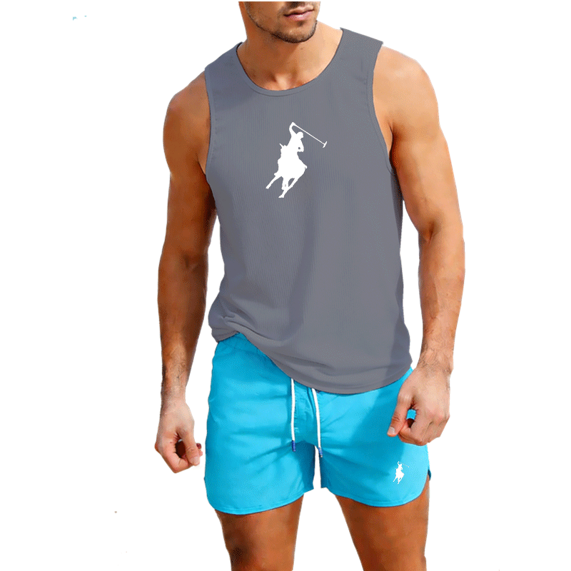 ヨーロッパメンズサマーベスト＆ショーツセット 2ピース アウ - Outdoor Sportswear のレビューと価格