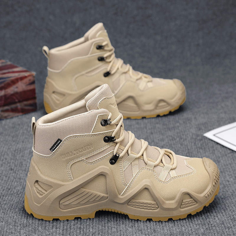 メンズブーツ 超軽量 タクティカル デザートブーツ アウトド - Outdoor Sport With Sticks のレビューと価格