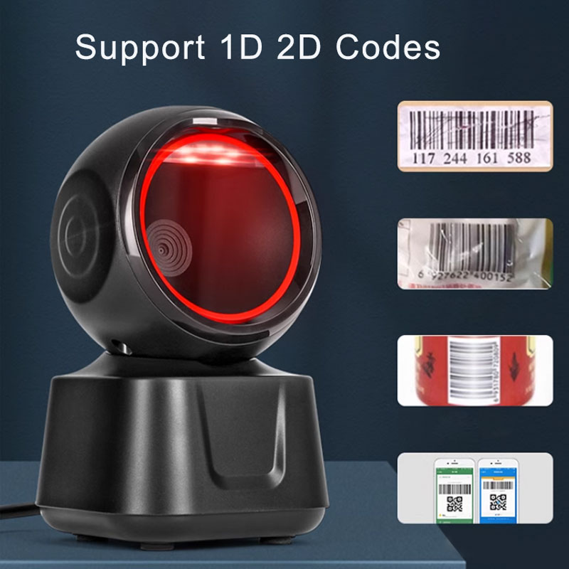 1D QR 2Dバーコードスキャナー、USB有線自動デスクト - Head Racket Boom のレビューと価格