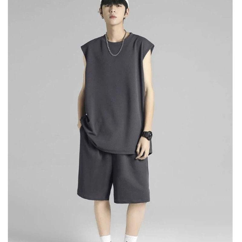 ストリートヒップホップメンズアイスシルク速乾ノースリーブベス - Outdoor Sportswear のレビューと価格
