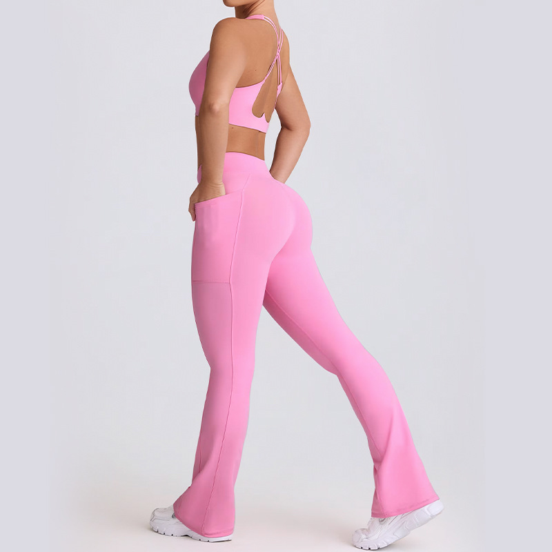 Naked Feel 速乾性ヨガセット ストラップ付きスポー - Outdoor Sport Leggings のレビューと価格