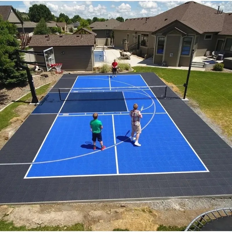 滑り止めボールコートフローリングタイルポータブル屋内および屋 - Outdoor Sport Court Tiles のレビューと価格